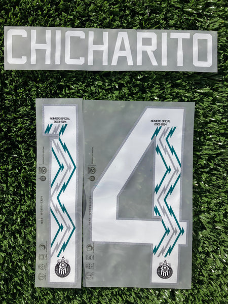 2023 - 2024 Chivas del Guadalajara Set Name Chicharito 14 Third Player Issue CM