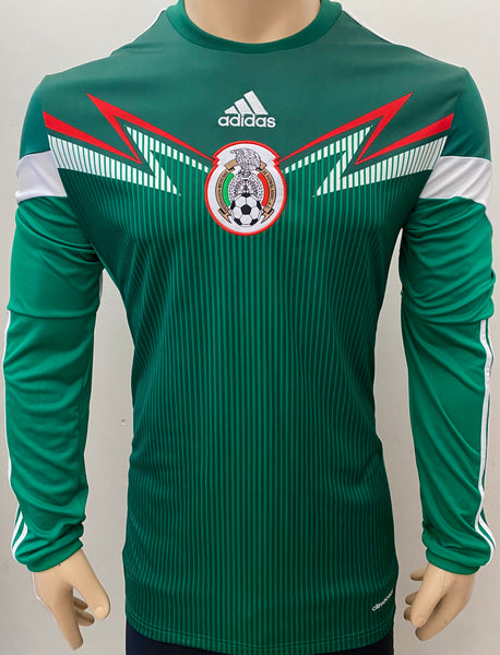 2014 World Cup Mexico National Team Long Sleeve Home Shirt Pre Owned Size L