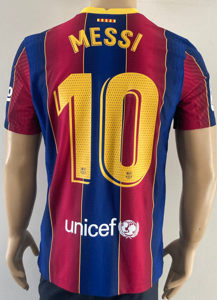 2020-2021 FC Barcelona Home Shirt Messi Player Issue Authentic New BNWT Size XL