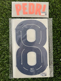 2025-2026 FC Barcelona  Third Name Set and Number Pedro Gonzalez “Pedri” Champions and Cup Textprint