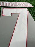 2025-2026 AC Milan Home Name Set and Number Santiago Gimenez “El Bebote” Player Issue Lega Calcio Serie A Stilscreen