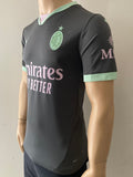 2024-2025 AC Milano Third Shirt Santiago Gimenez Lega Calcio Serie A New BNWT Size M