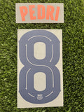 2025-2026 FC Barcelona  Third Name Set and Number Pedro Gonzalez “Pedri” Champions and Cup Textprint