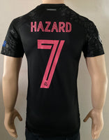 2020-2021 Real Madrid CF Player Issue Third Shirt Hazard Champions League BNWT Size S