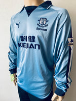 2003 2004 Everton Away Visita Rooney 18 Premier League Player Issue Long Sleeve Size XL