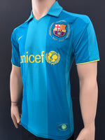 2007-2008 FC Barcelona Away Shirt Eto’o Camp Nou 50th Anniversary with Sipesa Number from the Era Pre-Owned Size S