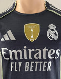 2025-2026 Real Madrid CF Away Shirt Kylian Mbappe Player Issue Authentic Intercontinental Tittle Holders Champions League New BNWT Multiple Sizes