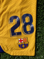 2022 - 2023 Balde Barcelona Fourth Authentic Shorts Senyera Player Issue Size M, Very Good Condition