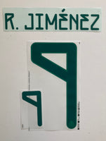 2019-2020 Raul Jimenez Mexico Away Name Set DekoGraphics