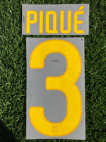 2011-2012 Piqué 3 FC Barcelona Home and Away Name set and Number Sipesa