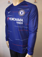 2018-2019 Chelsea FC Long Sleeve Home Shirt Pre Owned Size M