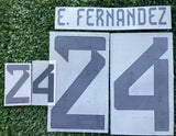 2022 National Team Argentina Set Name Enzo Fernandez (24) Nolbe 2 Stars