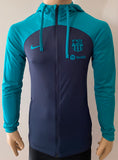 2023-2024 FC Barcelona  Third Jacket Player Issue Kitroom Travel with Cap BNWOT size S