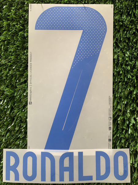 2024-2025 Al Nassr Home Name and Number Set Cristiano Ronaldo dekoGraphics Adult Size