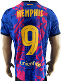 2021-2022 FC Barcelona Third Shirt Memphis Depay Player Issue Authentic New BNWT Size M (Fitted)