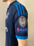 2015-2016 Real Madrid CF Player Issue Third Shirt Benzema Champions League Pre Owned Size L