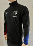 2024-2025 FC Barcelona Away Jacket Travel Black  Old Spotify BNWOT Multiple Sizes