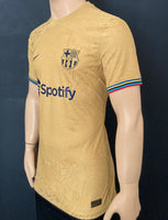 2022-2023 Barcelona Away Shirt Sergio Player Issue Kitroom La Liga Size L