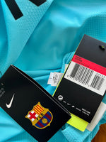 2017-2018 FC Barcelona Away Shirt Lionel Messi Player Issue Authentic New BNWT Size L (Fitted)