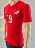 2019 Canada National Team Player Issue Home Shirt Alphonso Davies Pre Owned Size S