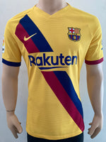 2019 - 2020 Barcelona Away Shirt Messi Liga Player Issue Kitroom Size M