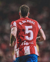 2022-2023 Atletico de Madrid Home kit Name Number Rodrigo De Paul La Liga Sponsor