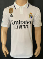 2022-2023 Real Madrid Player Issue Home Shirt Benzema Champions League BNWT Size M