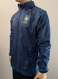 2020-2021 Brazil National Team Away Jacket All-Weather with Cap and Pockets Pre Owned Size M