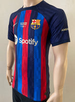 2022-2023 FC Barcelona Player Issue Home Shirt Lewandowski Camp Nou La Liga BNWT Multiple Sizes