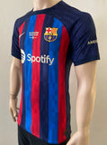 2022-2023 FC Barcelona Player Issue Home Shirt Lewandowski Camp Nou La Liga BNWT Multiple Sizes