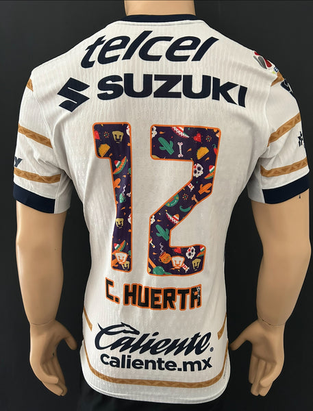 2024 Pumas UNAM Home Shirt Cesar Huerta “ El Chino” Player Issue Kitroom Special Edition Death Day Mint Size M (Fitted)