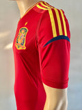 2012-2013 Spain National Team Home Shirt Player Issue Authentic Techfit Euro Winners New BNWOT Size M Very Fitted