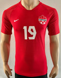 2019 Canada National Team Player Issue Home Shirt Alphonso Davies Pre Owned Size S