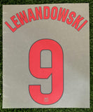 2024-2025 Lewandowski 9 FC Barcelona Away Name Set and Number La Liga Player Issue TextPrint