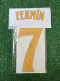 2026-2027 FC Barcelona Home Name Set and Number Fermin Champions and Cup TPT Stahls TextPrint
