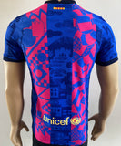 2021-2022 FC Barcelona Third Shirt Player Issue Authentic European Competition Pre Owned Size S