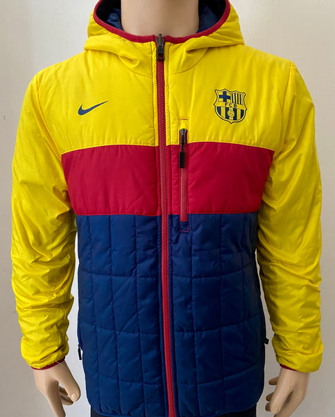 2012-2013 FC Barcelona Reversible Winter Jacket Preowned Size M