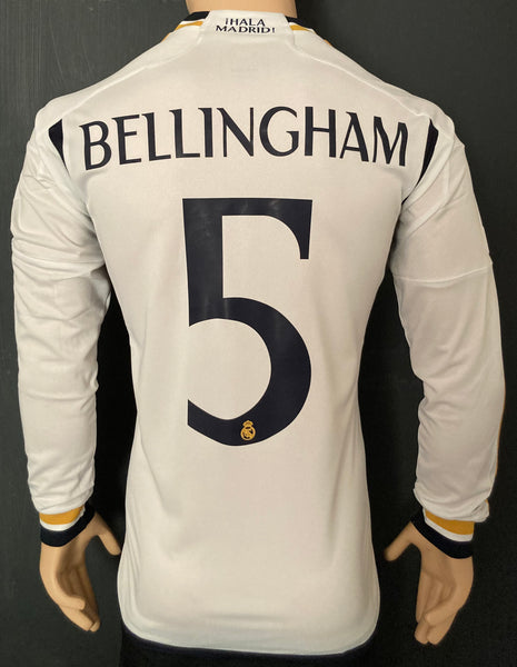 2023-2024 Real Madrid Long Sleeve Home Shirt Bellingham Champions League BNWT Multiple Sizes