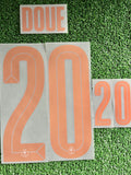 2026 France National Team Away Name Set and Number Desire Doue Monblason Adult Size