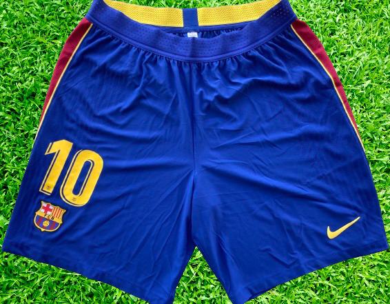 2020-2021 Barcelona Messi Home Shorts Player Issue Kitroom Printed Tag La Liga Mint Condition Size M