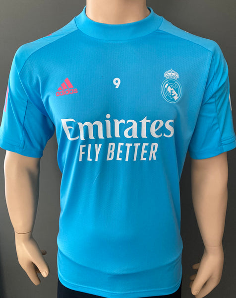 2020 2021 Real Madrid Training Shirt BENZEMA 9 Kitroom Player Issue Size L