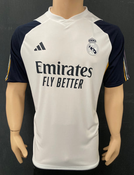 2023-2024 Real Madrid CF Staff Training Shirt Player Issue Kitroom Worn and Washed Champions Size M