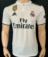 2018-2019 Real Madrid Home Shirt Modric Champions League World Champions Size S Preowned