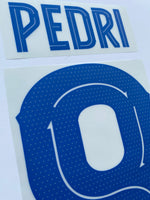 2023 2024 Barcelona FC PEDRI 8 Away Shirt Name Set and Number Player Issue UCL/ Copa del Rey Adult Size TextPrint