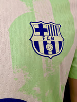 2024-2025 FC Barcelona Third Shirt Pau Cubarsí Champions League Kitroom Player Issue BNWOT Size L fitted