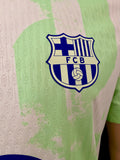 2024-2025 FC Barcelona Third Shirt Pau Cubarsí Champions League Kitroom Player Issue BNWOT Size L fitted
