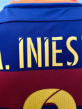 2015-2016 FC Barcelona Home Shirt Andres Iniesta LaLiga Pre Owned Size S