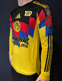 2025 Club America Home Shirt Alvaro Fidalgo Player Issue Authentic Special Edition Pac-Man Long Sleeve New BNWT Size S