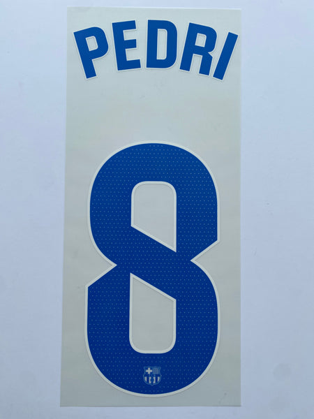 2023 2024 Barcelona FC PEDRI 8 Away Shirt Name Set and Number Player La Liga Adult Size TextPrint