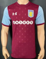 2017-2018 Aston Villa Home Shirt Championship Pre Owned Size S